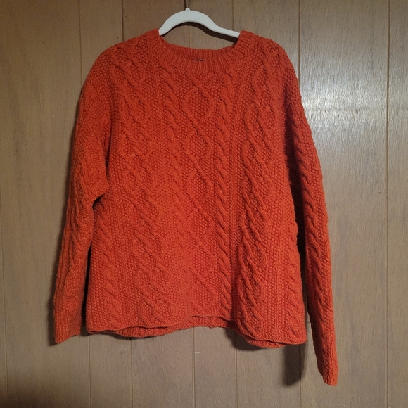 J. Crew Cableknit 100% Wool Sweater - Picture 1 of 7